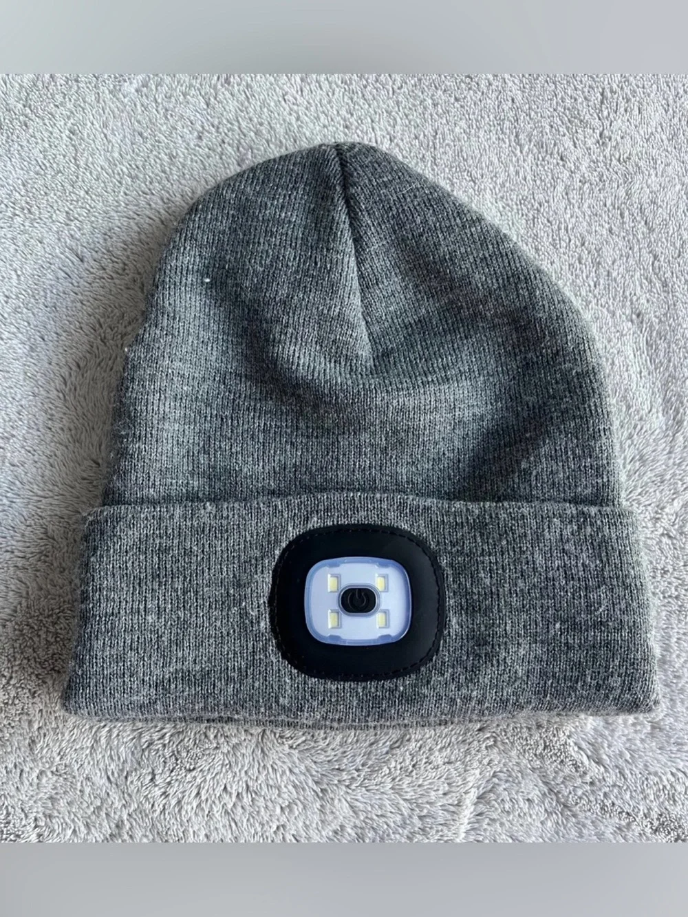NWOT Grey LED Beanie Hat